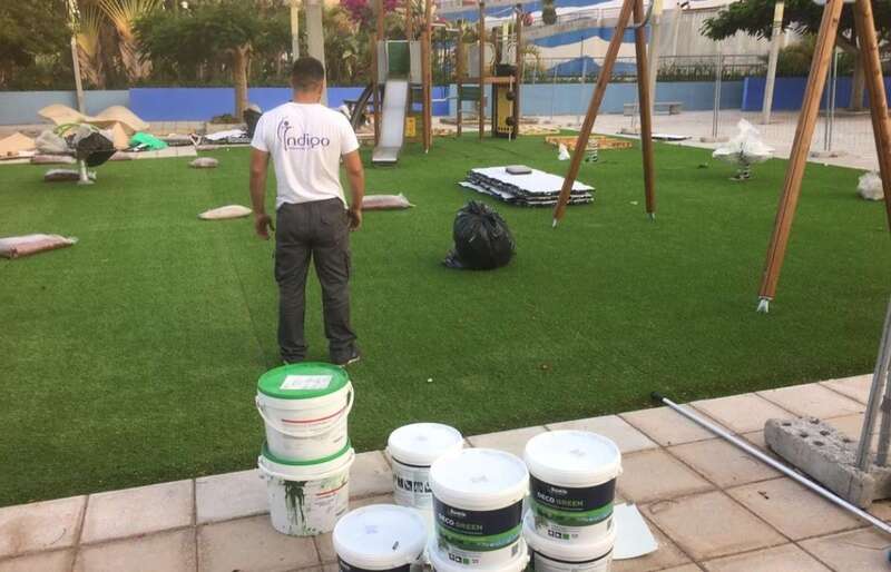 Zona del parque infantil de La Barranquera donde se produjo el incidente (Foto TA)